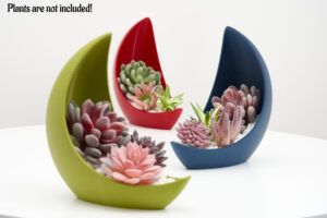 Mystical Moon shaped Planter Celestial Accent for Your Indoor Garden Lunar Beauty Pot Add Cosmic Charm