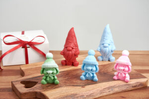 Soap Gnome & Bunny Gift Set | Handmade Soap Gnome and Bunny Figurines | Christmas, Baby Shower Favor | Scented Organic Soap | Organic Soap