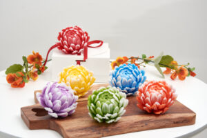 Chrysanthemum Soap Flower | Wedding, Christening & Baby Shower Favor | Party Decor | Vegan Soap Gift Box | Scented Soap | Artisan Soap