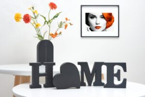 Home decorative letter ornament Original Decoration word home Romantic decor with love heart Housewarming gift