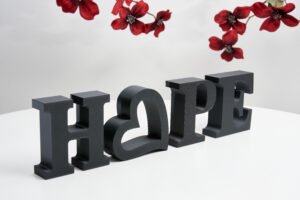 Hope Sign | Inspirational Hope Lettering Ornament | Decorative Block Letters | Mantel Home Decor | Motivational Gift |Freestanding Word Sign