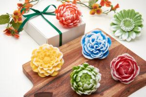 Elegant Soap Flowers in Gift Box | Luxury Bath Soap Bars | Unique Birthday Gift | Colorful Floral Soap | Unusual Present for Her