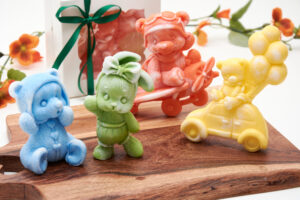 Bath Soap Toy for Kids – Cute Animal Soaps - Teddy Bear, Bunny, Baby & Princess – Fun and Colourful Bath Time – Baby Shower Keepsake Idea