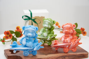 Soap Bar | Artisan Natural Organic Soap with Shea Butter | Sensitive skin Soap | Baby Shower & Baptism Bear Favor in Gift Box